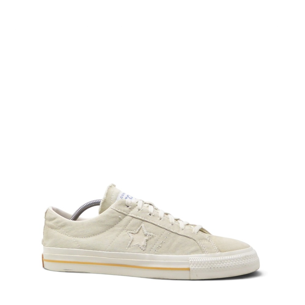 Converse Mens One Star Pro Low Top Sneakers Egret White A02289C Size 10